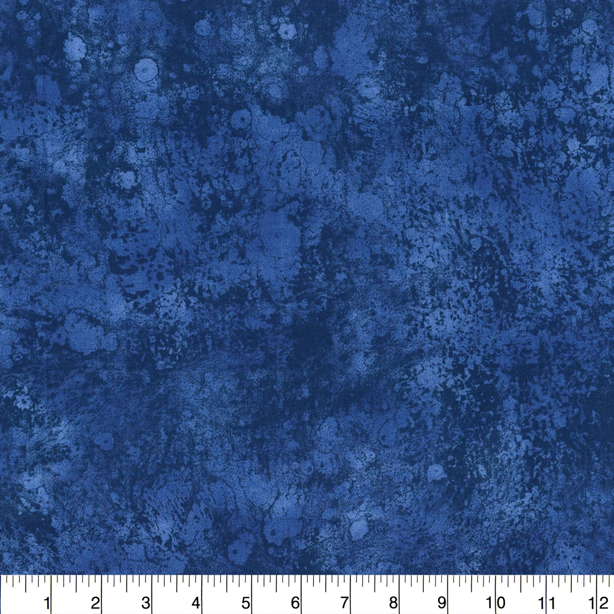 Fabric Traditions Navy Texture Cotton Fabric